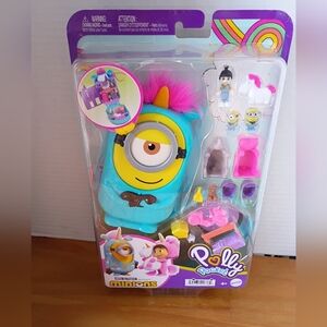 New Minions Polly Pocket Agnes Carl Bob Unicorn Compact Playset Despicable Me